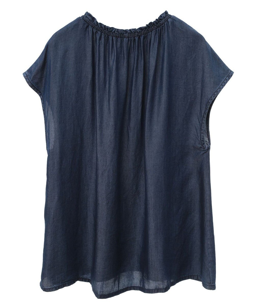 CRAFT STANDARD BOUTIQUE やわらかデニムフレンチスリーブブラウス 