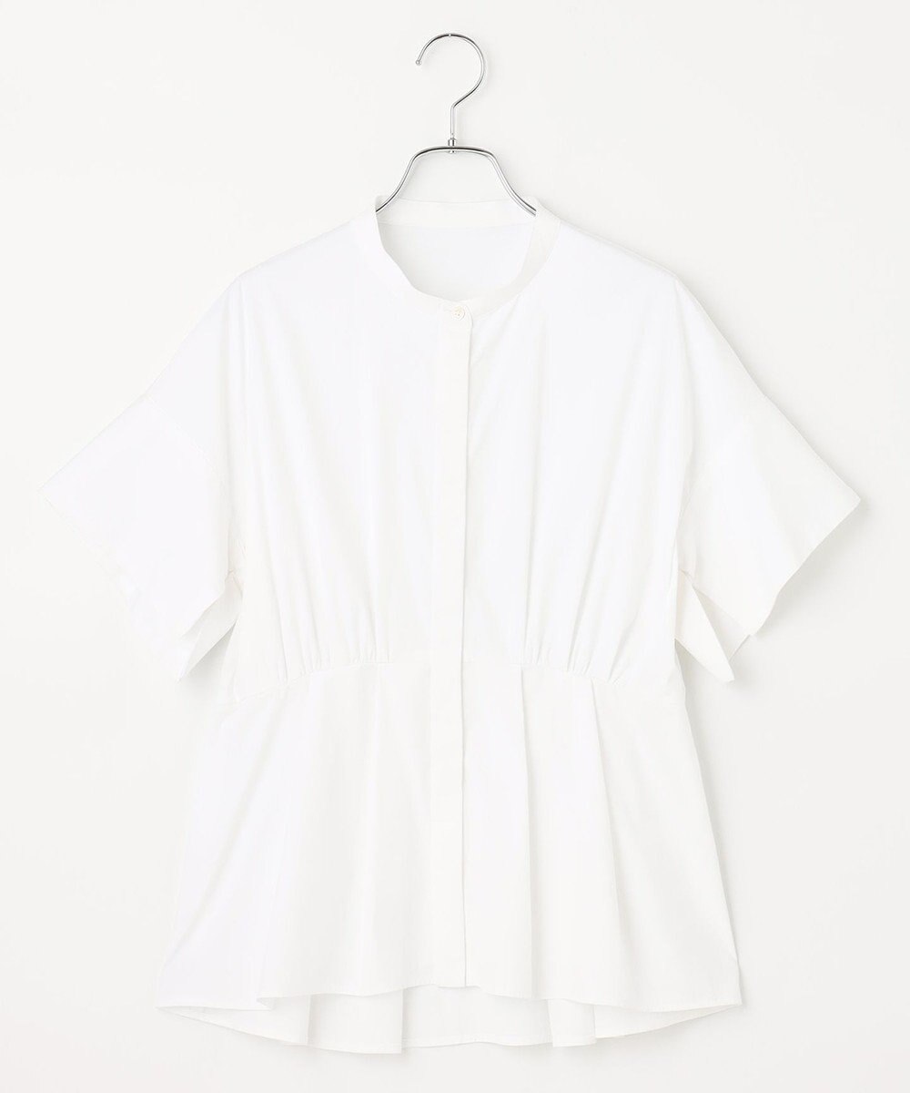 #Newans 【ANSWER for シンプルベーシック】スリットスリーブペプラムブラウス 