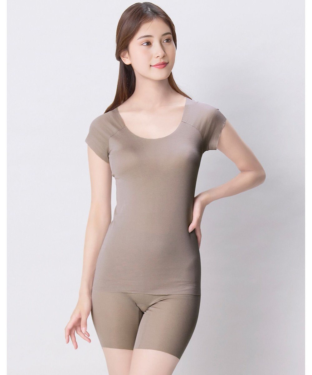 Wing インナー 【綿の贅沢オーガニック　フラットタイプ】 オーガニックコットン混素材 ひびきにくくさらっと薄くて軽い ３分丈 ER1348 ウイング／ワコール 