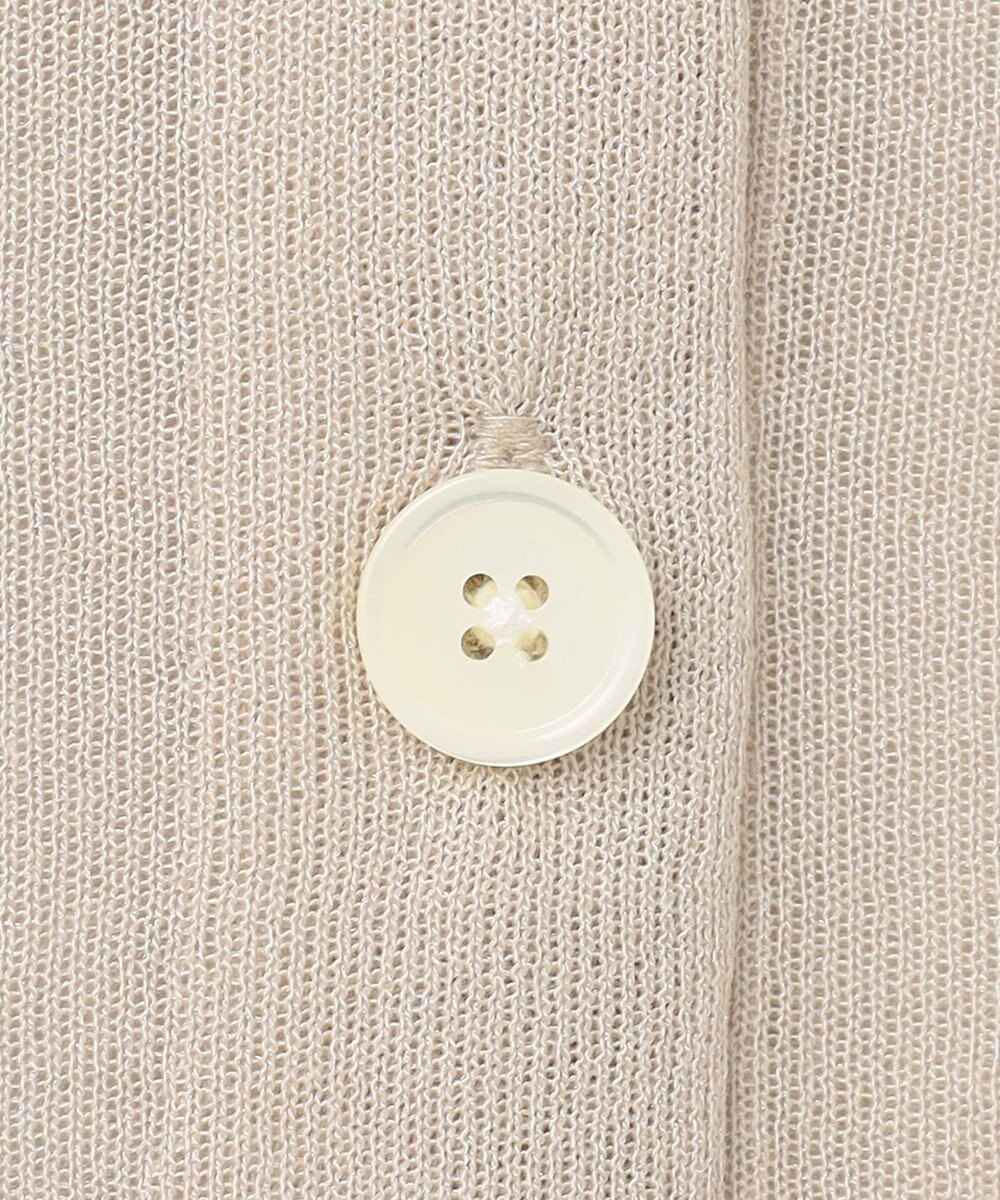 J.PRESS LADIES L 【洗える】シアーライトニット Vネック カーディガン 