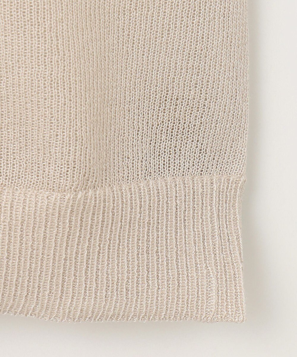 J.PRESS LADIES L 【洗える】シアーライトニット Vネック カーディガン 