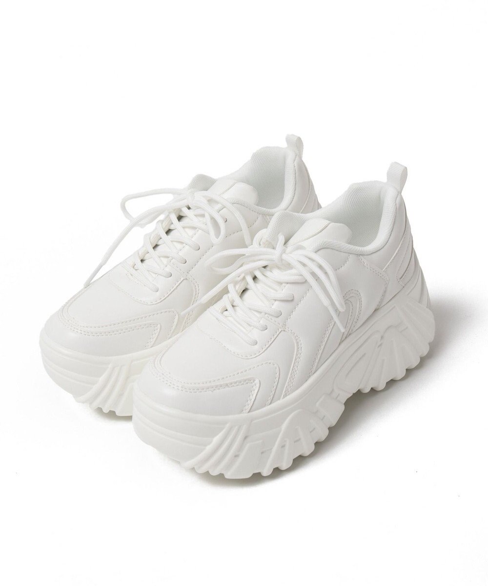 WEGO ボリュームレースアップスニーカー 