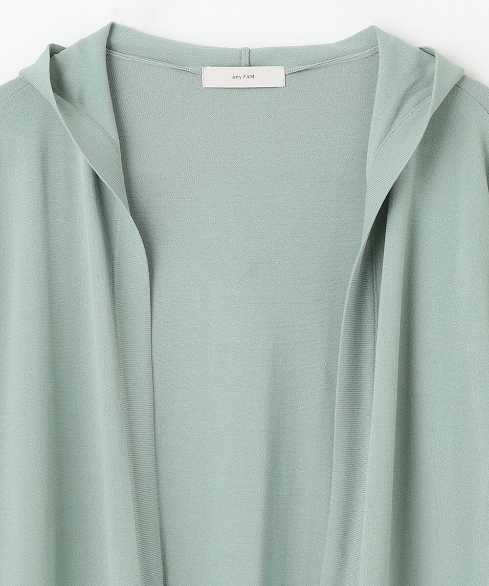 ANY L 【接触冷感/UVケア/アンチピリング】フーディーカーディガン 