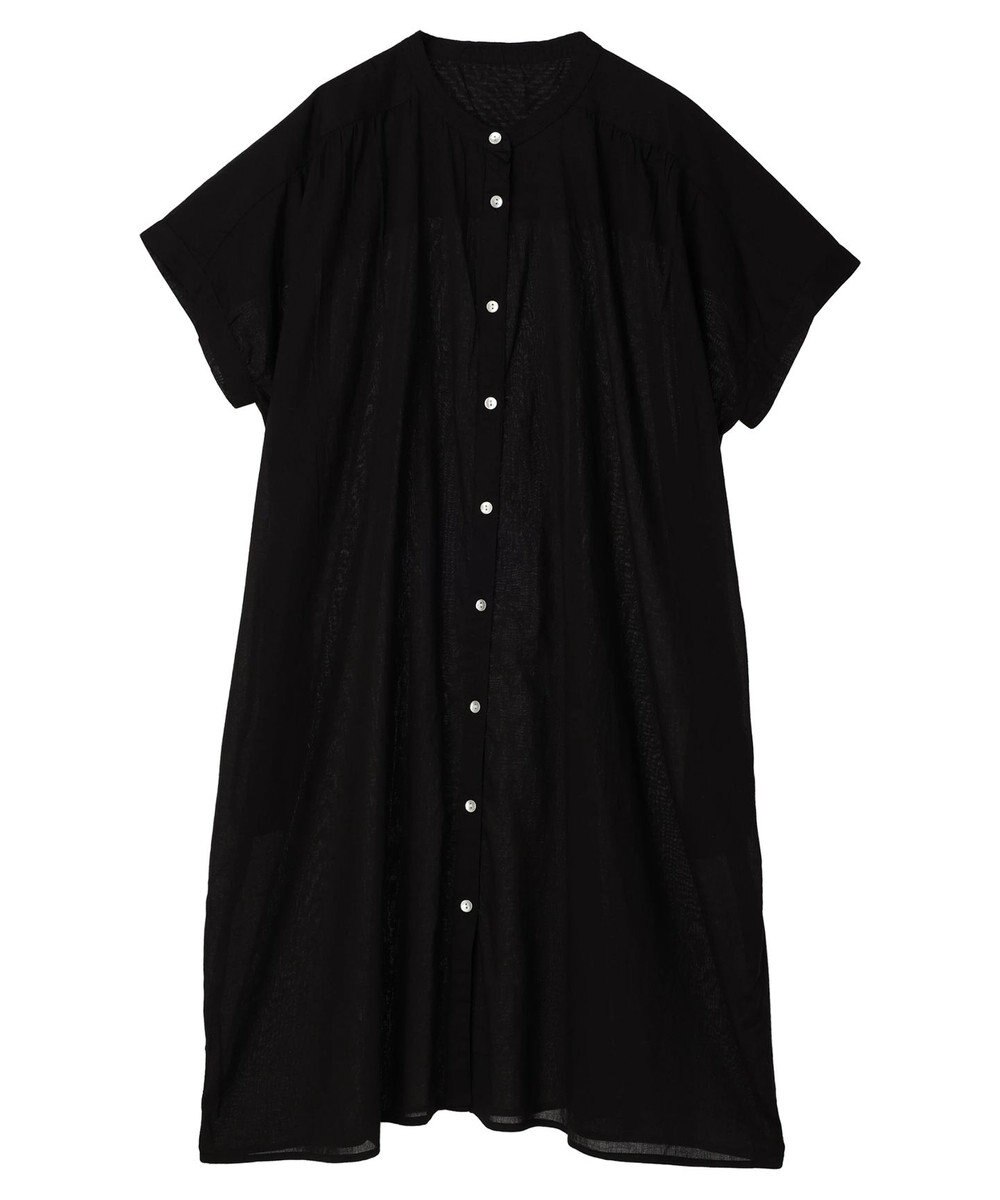 Green Parks インド綿 　ギャザー５分袖チュニック 