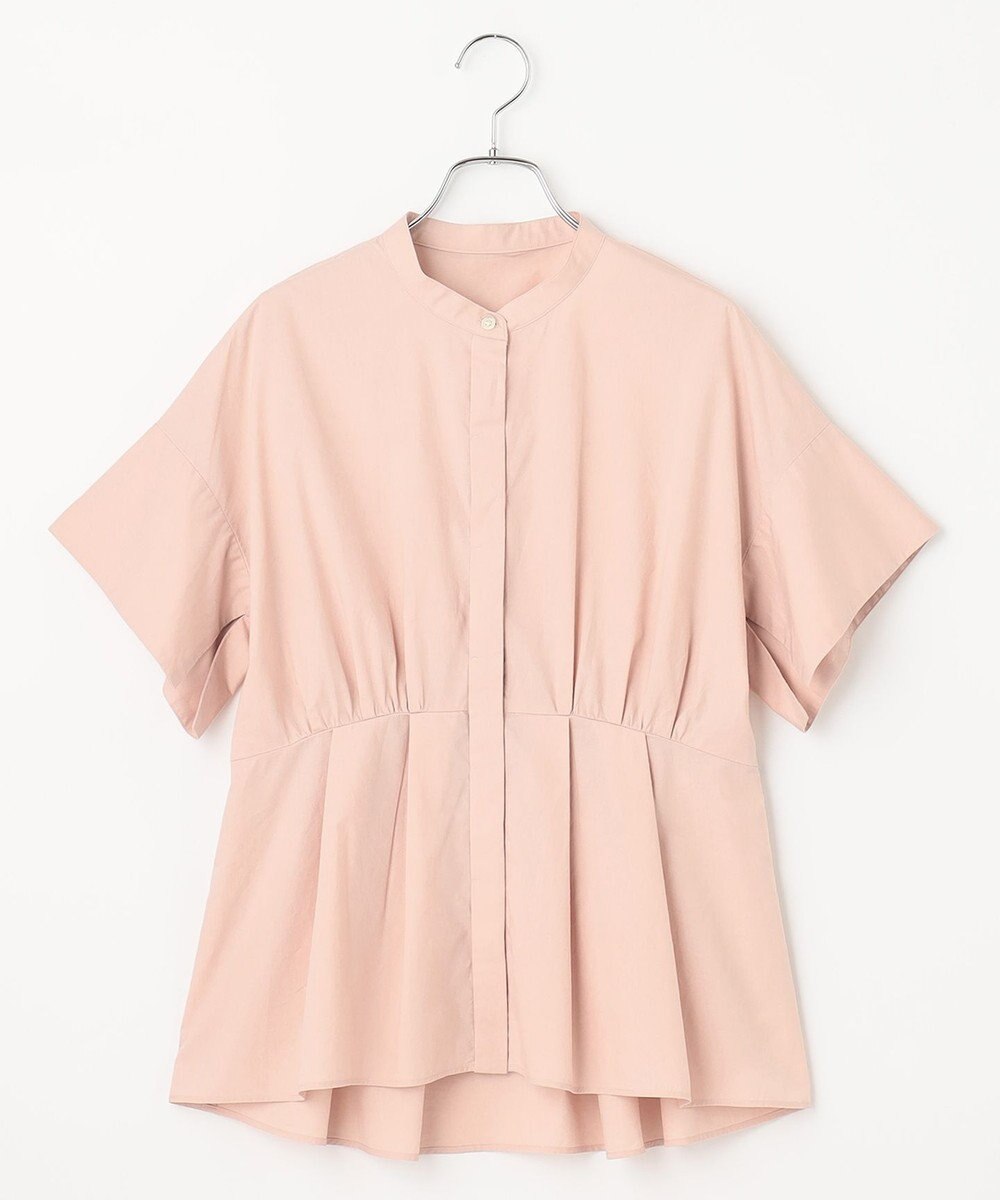 #Newans 【ANSWER for シンプルベーシック】スリットスリーブペプラムブラウス 