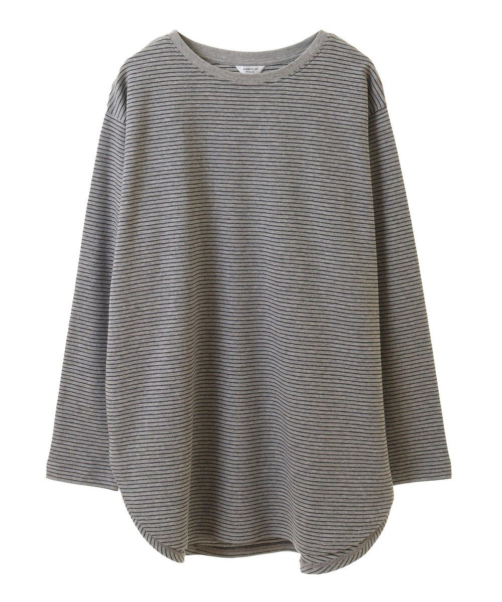 AMERICAN HOLIC クルーネックロングカットプルオーバー 