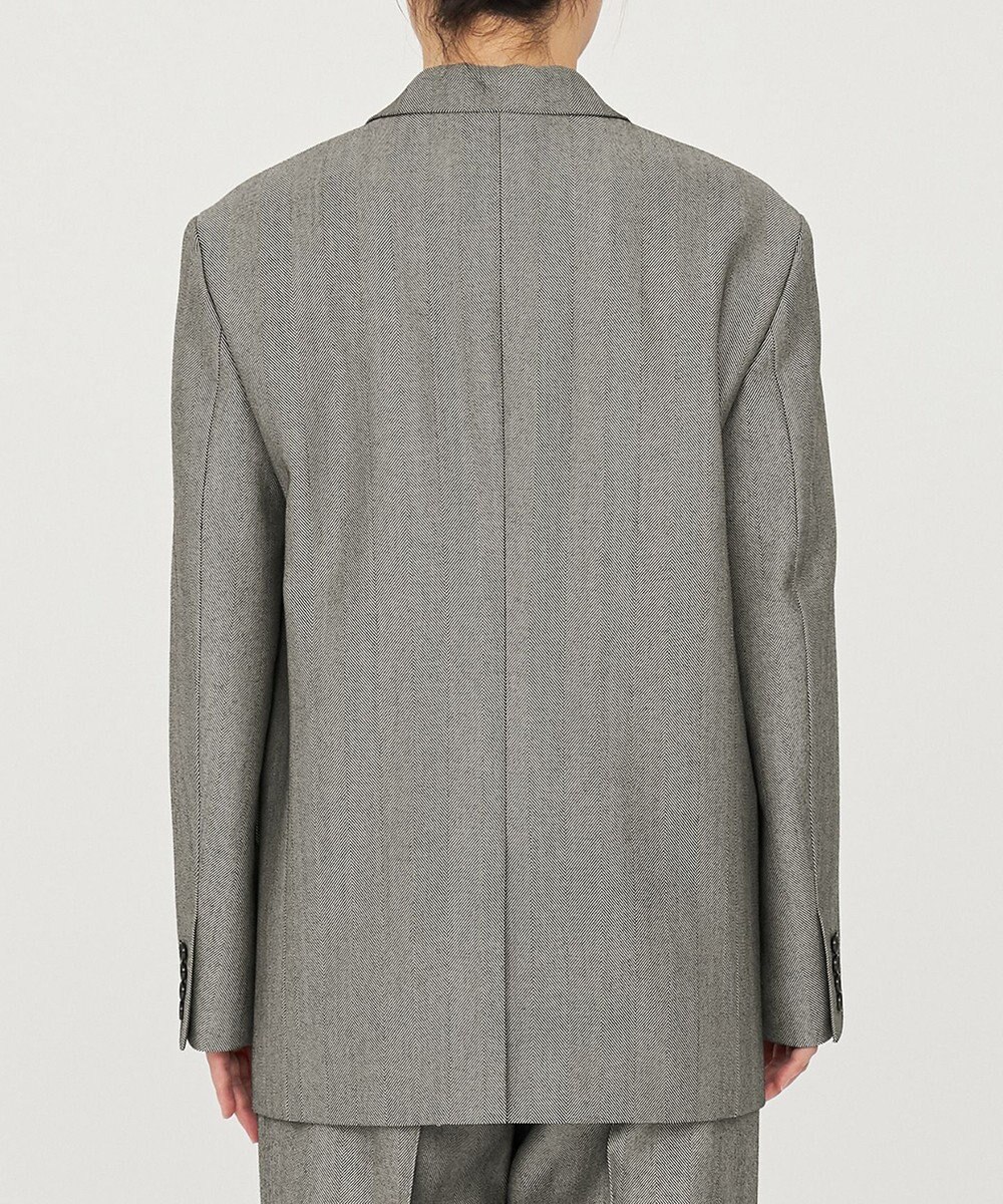 uncrave ヘリンボーンスーツ ジャケット（uncrave WHITE） 