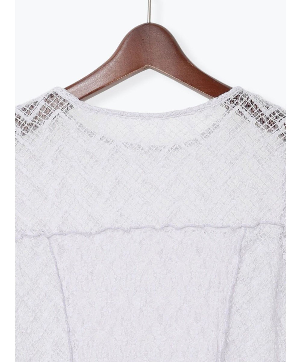 Te chichi パッチワークレース5分袖トップス 