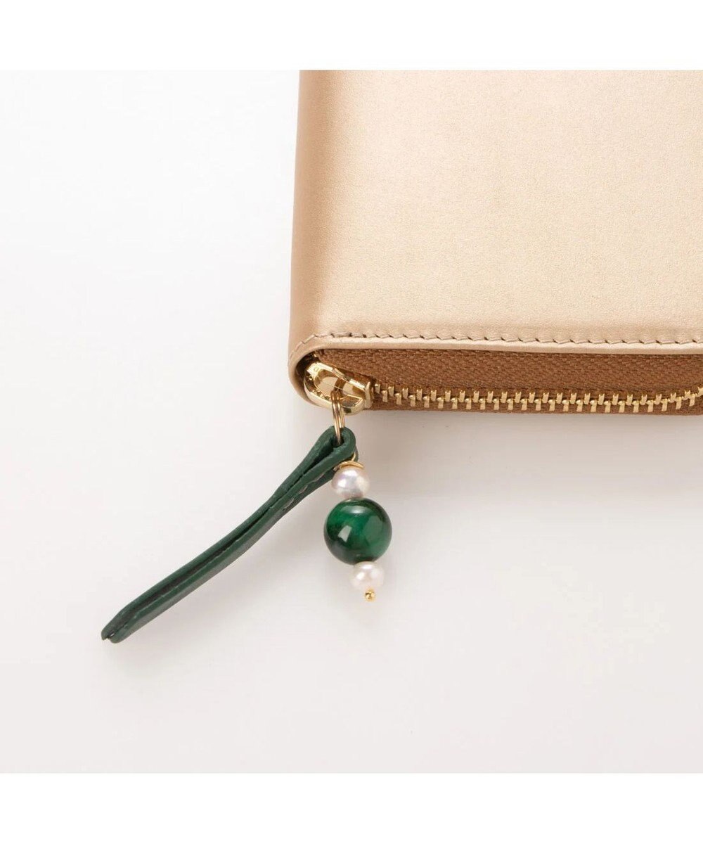 UNBILLION perche ジェムストーンチャームラウンド長財布 