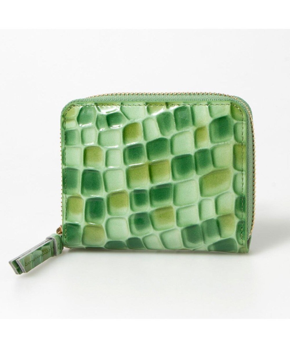 UNBILLION ペルケ perche / クロコエナメル・ジャバラカードウォレット 