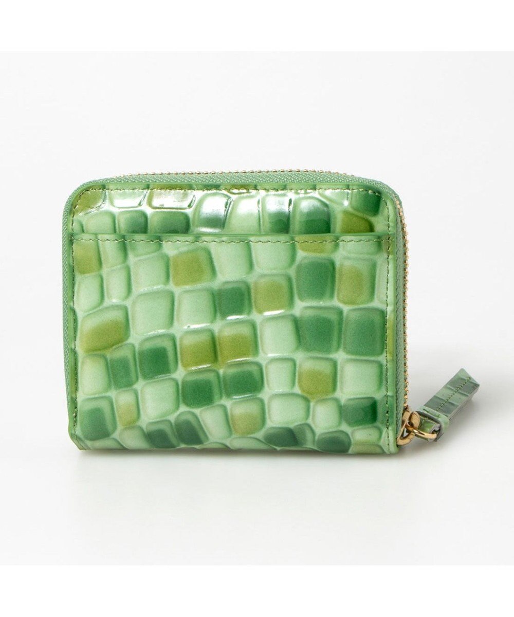 UNBILLION ペルケ perche / クロコエナメル・ジャバラカードウォレット 