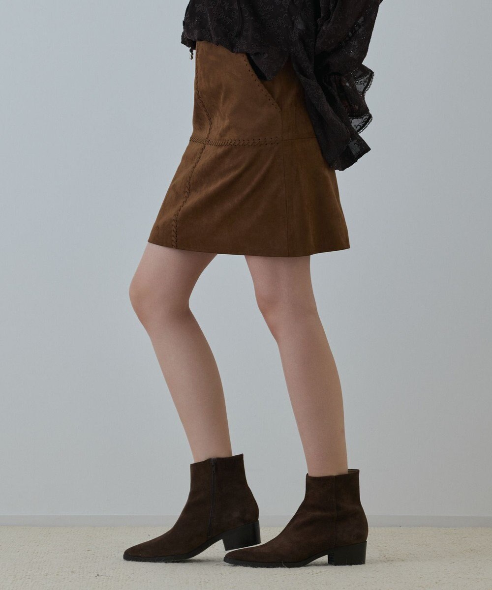 GRACE CONTINENTAL パッチワークミニスカート 