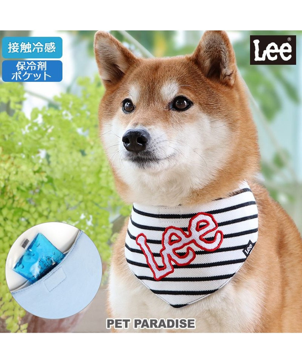 PET PARADISE Ｌｅｅ 冷感バンダナ 《ボーダー》 中型犬 ボーダー