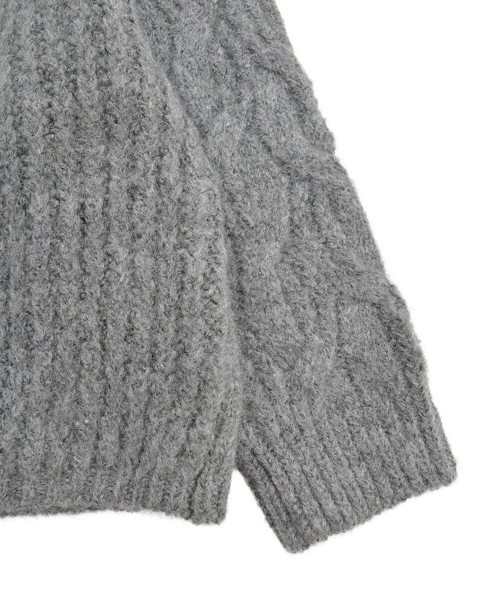 Green Parks ふわふわケーブルニットプルオーバー 