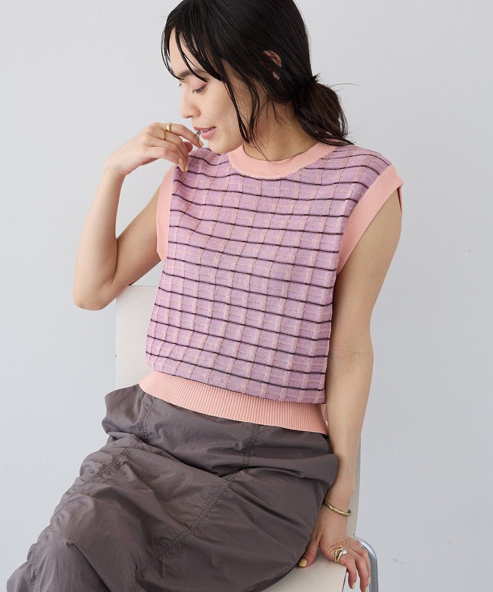 CRAFT STANDARD BOUTIQUE リンクスチェックニットベスト 