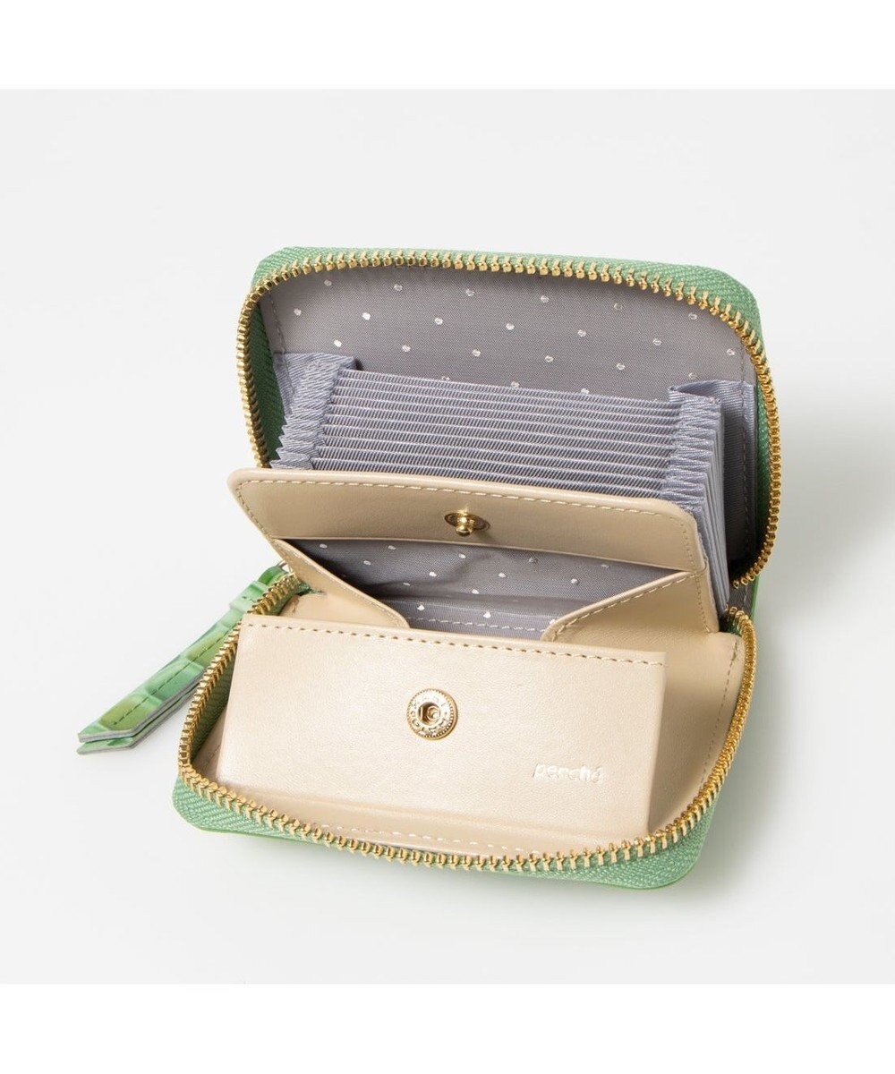 UNBILLION ペルケ perche / クロコエナメル・ジャバラカードウォレット 