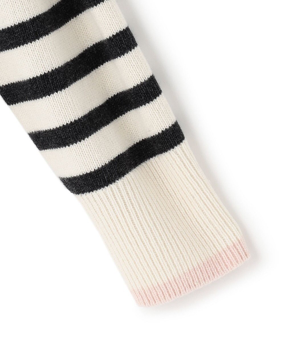 23区 【CLASSY.1月号掲載】ウールナイロン ボーダー ハイネック ニット 