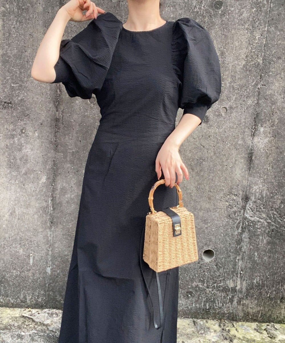 Green Parks AnriettMusee バックカットワークワンピース 