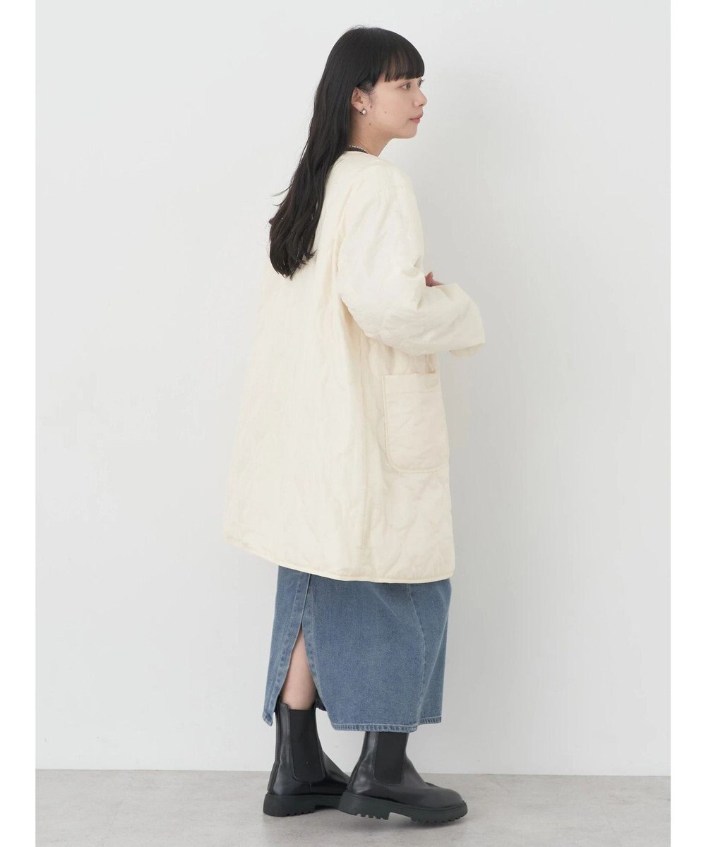 earth music&ecology ファー＆キルティングリバーシブルコート 