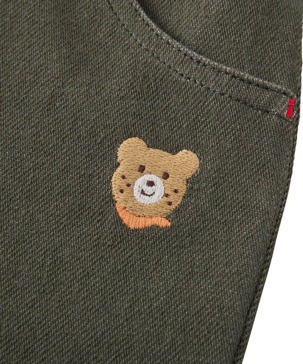 MIKI HOUSE HOT BISCUITS 【80-120cm】【Everyday Series】ワンポイント ストレッチ6分丈パンツ 
