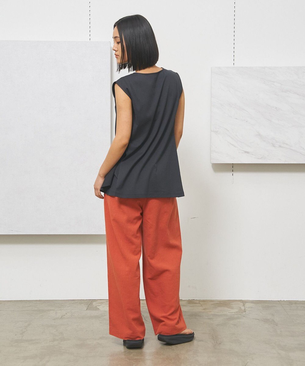 J.PRESS YORK STREET 【WOMEN】ファブリックポイント ノースリーブプルオーバー 