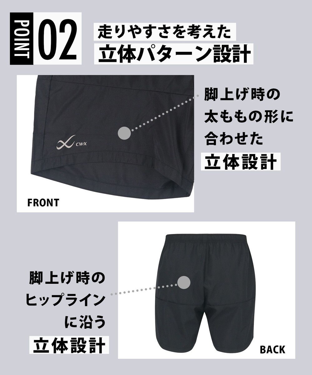 CW-X 【MEN】 CW-X ランニングパンツ 立体パターン設計 スポーツウェア 3分丈 メンズ DHO393 /ワコール 