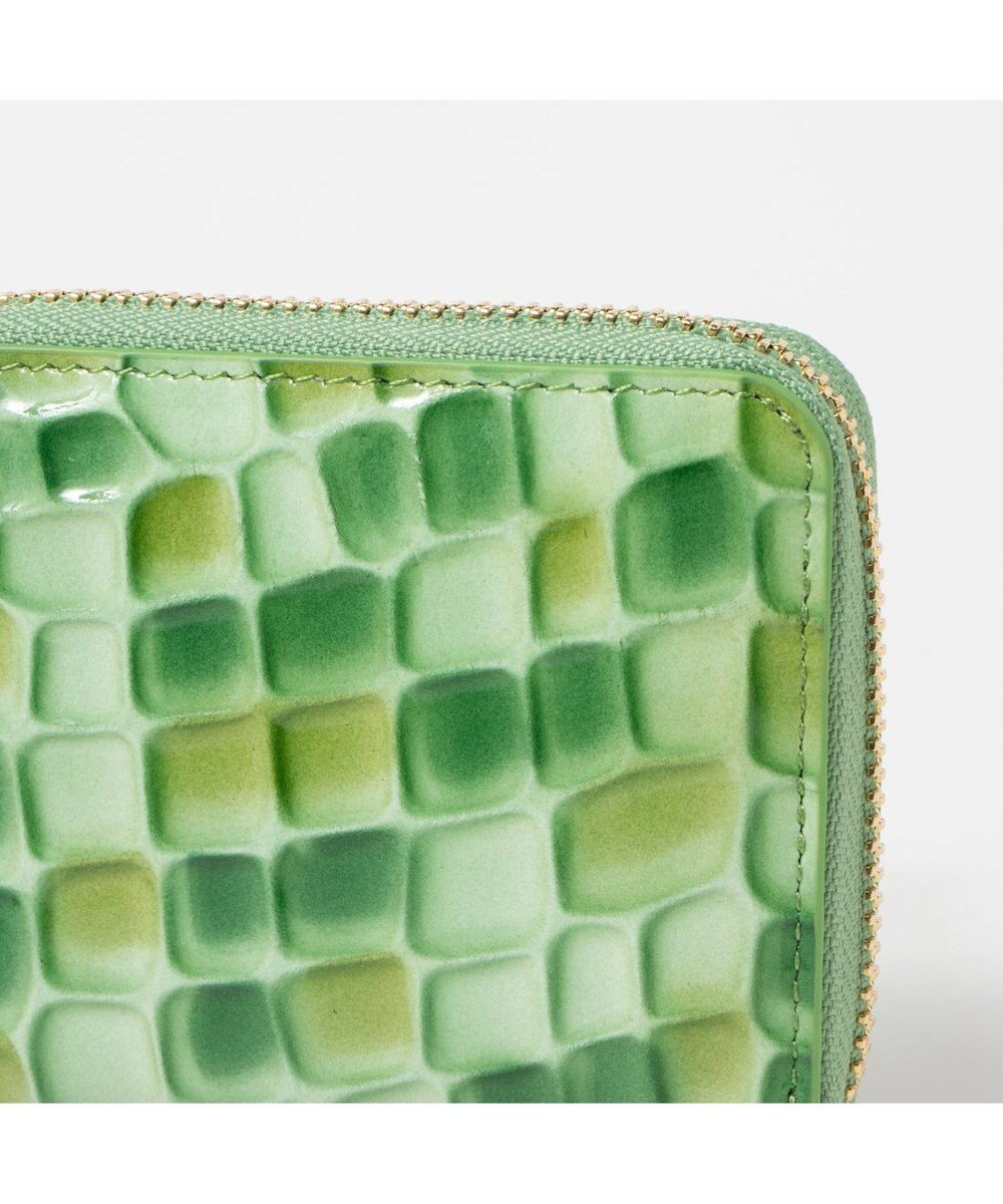 UNBILLION ペルケ perche / クロコエナメル・ジャバラカードウォレット 