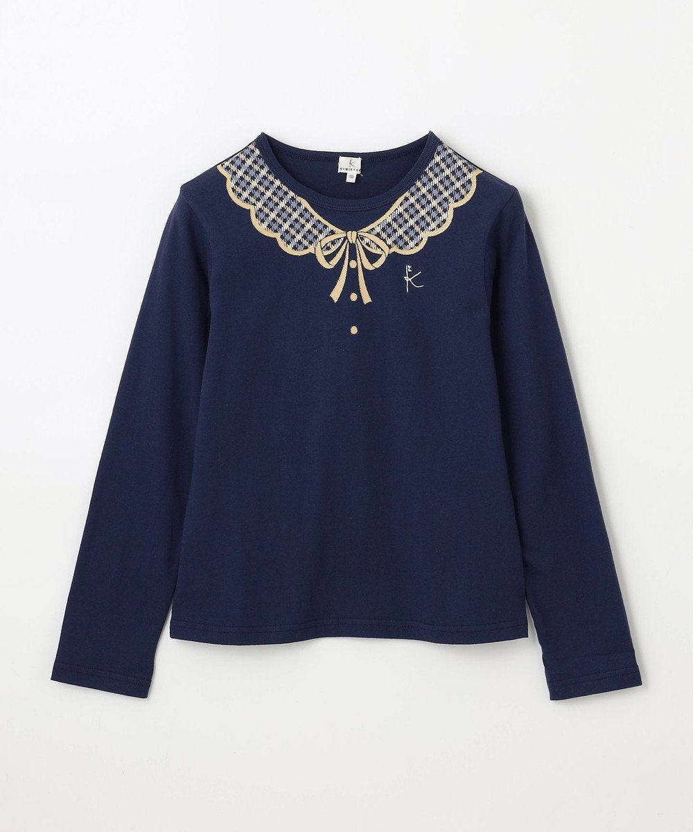 組曲 KIDS 【150-160㎝】トロンプルイユロン Tシャツ 