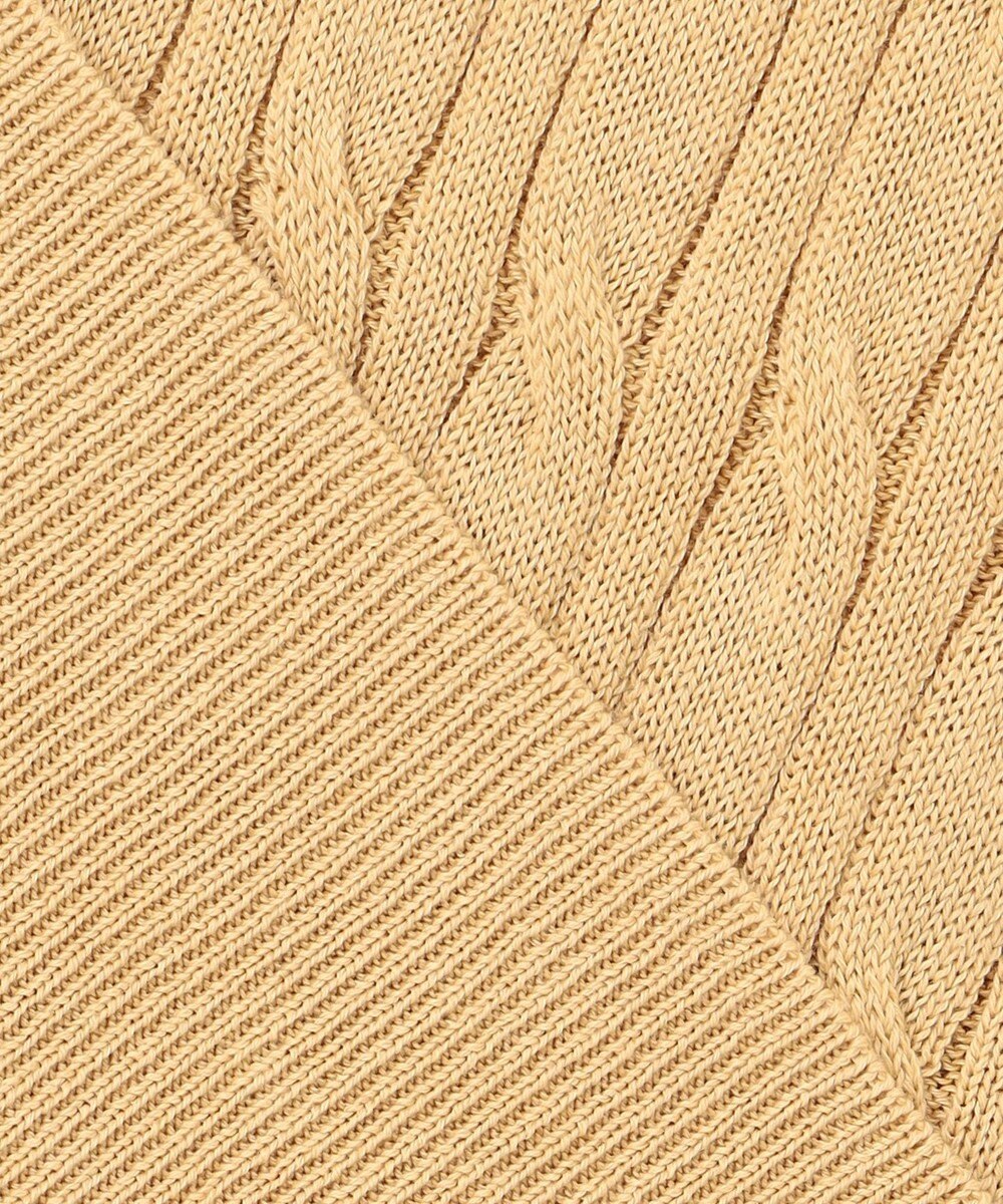 J.PRESS MEN ギマコットン ケーブルハーフジップ ニット 