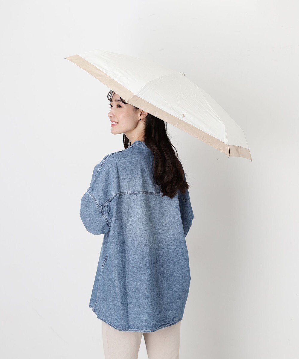 MOONBAT 【WEB限定】POLO RALPH LAUREN(ポロ ラルフローレン) 晴雨兼用日傘 折りたたみ傘 コンパクト PPワンポイント刺繍 一級遮光 遮熱 UV 