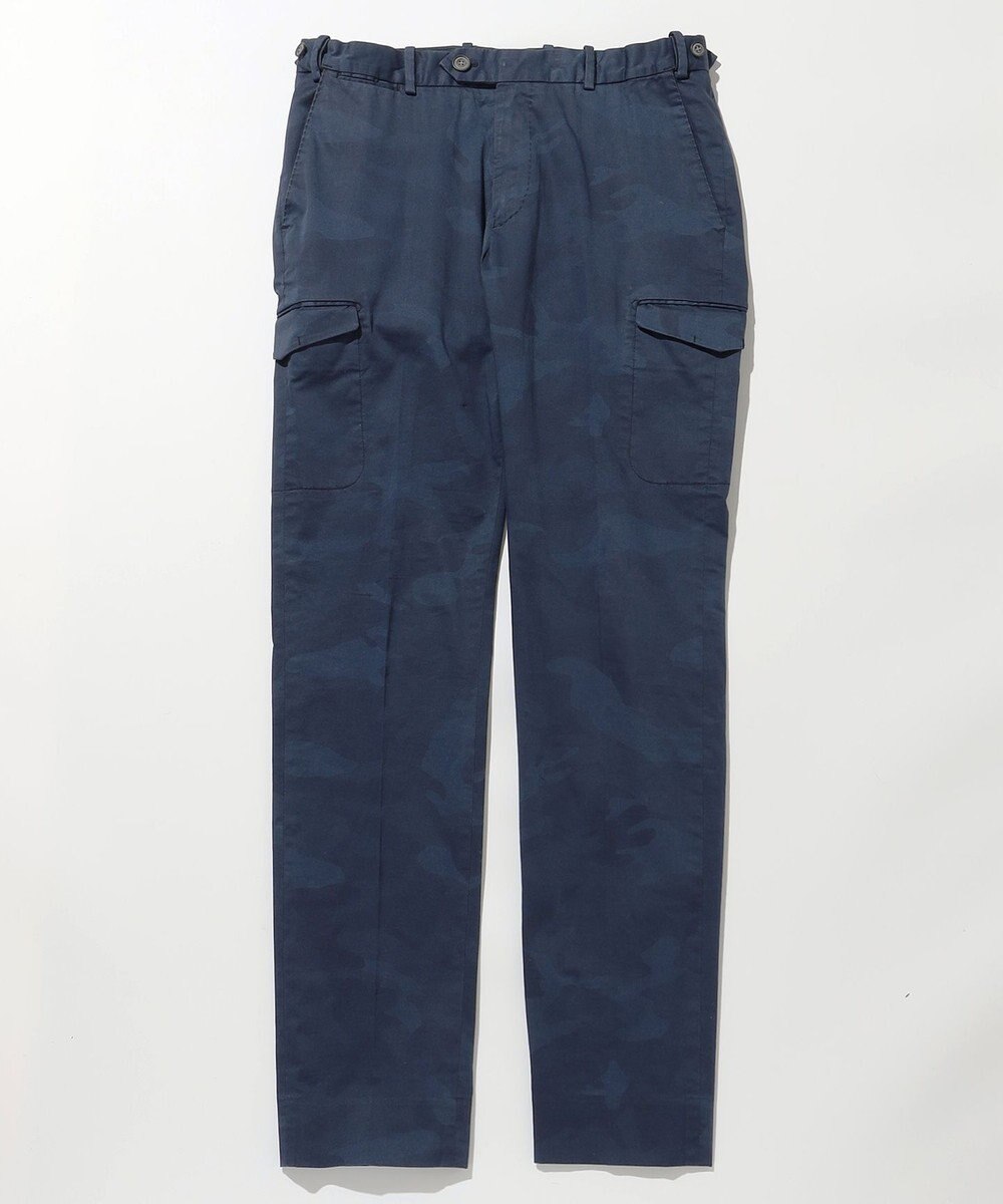 JOSEPH ABBOUD 【イタリア素材/製品染め/ウエストも伸びる!】迷彩ガーメンドダイ パンツ 