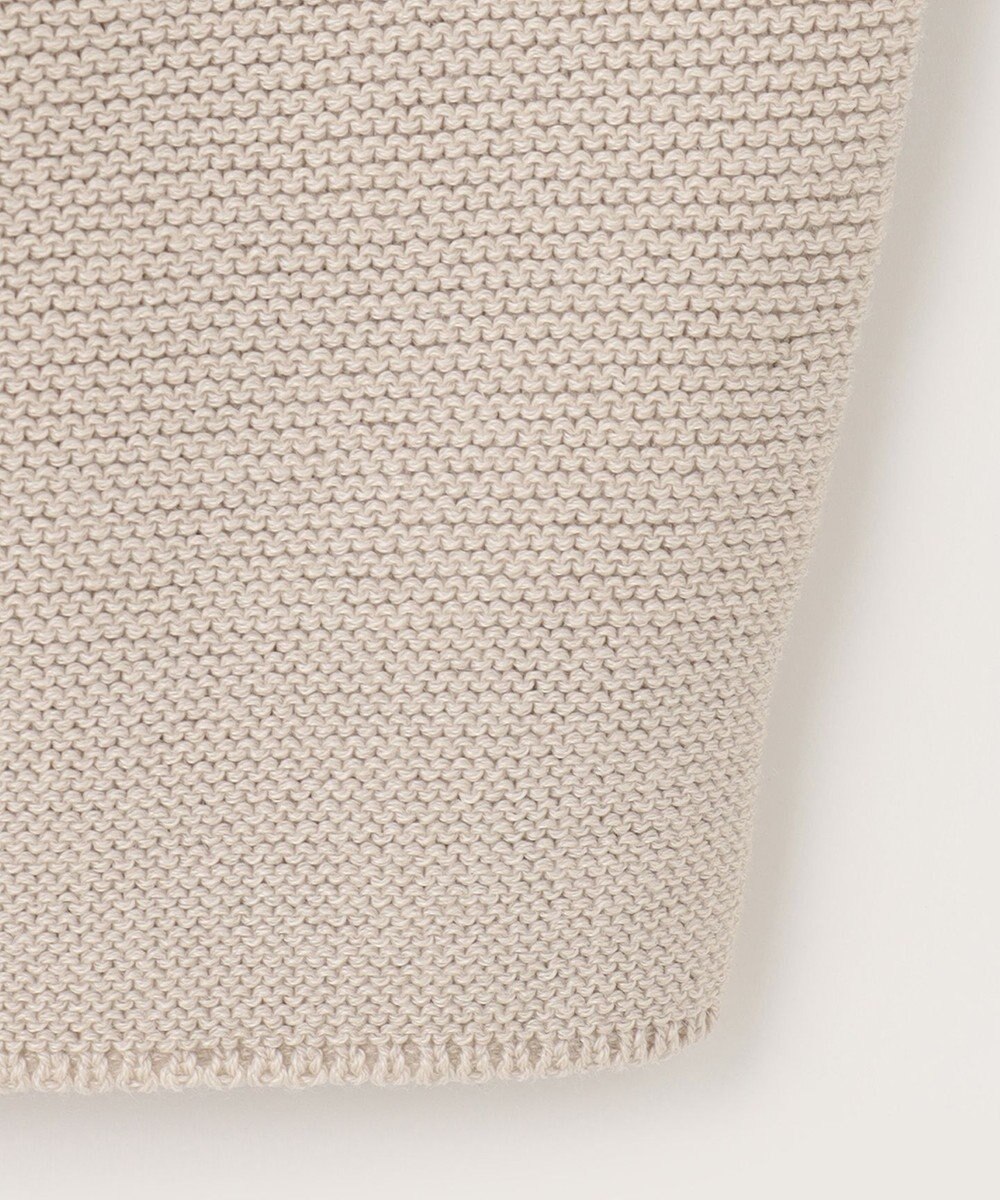 ANY 【洗濯機可】パフスリーブガーターニット 