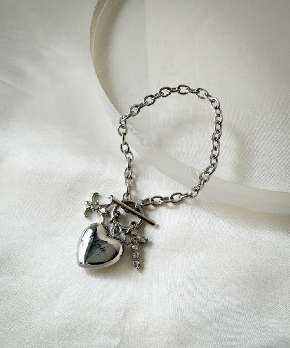 WEGO Lハートモチーフチャームブレス 