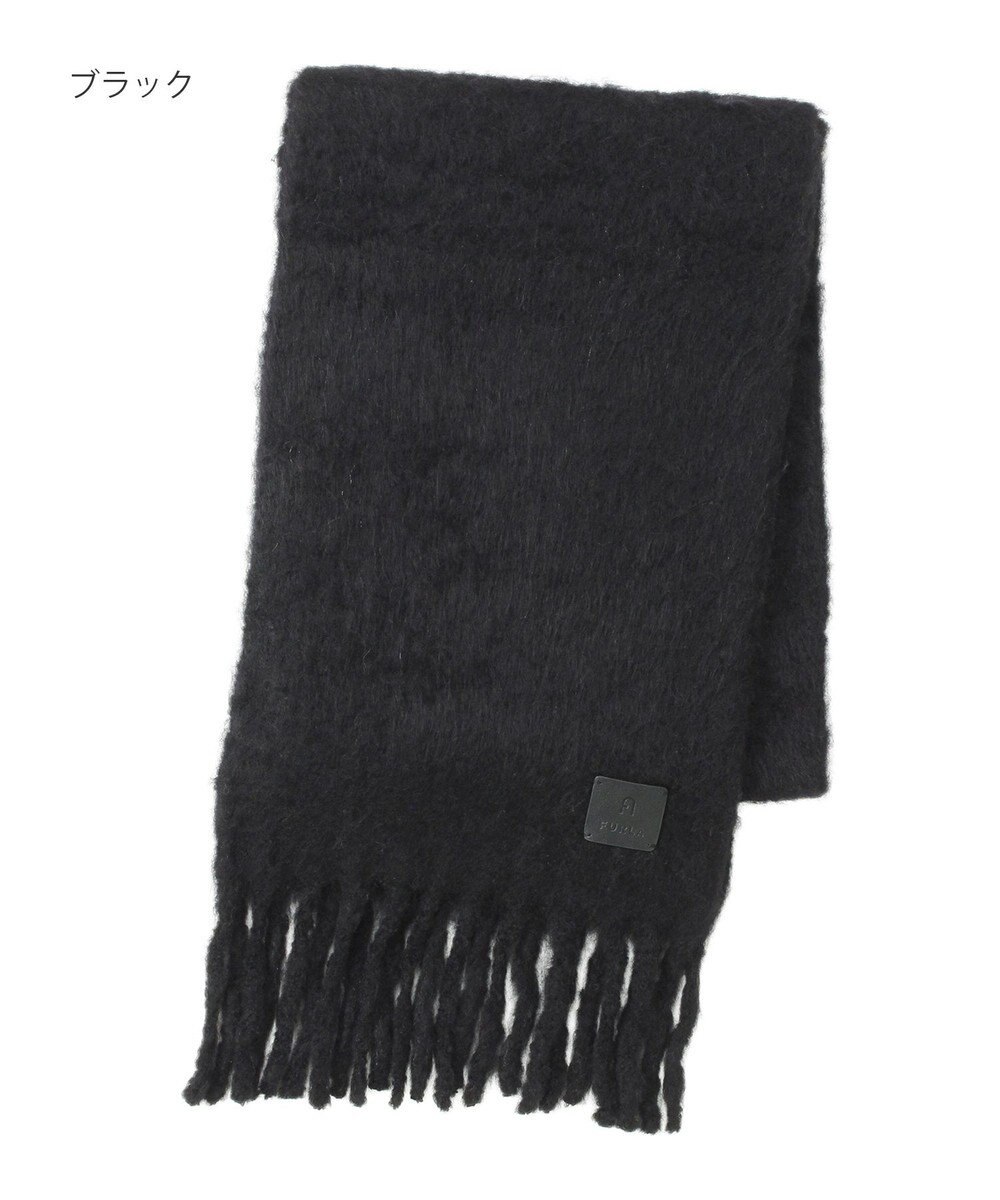 MOONBAT 【WEB限定】FURLA ウール混 ボリューム無地マフラー/幅25cm 