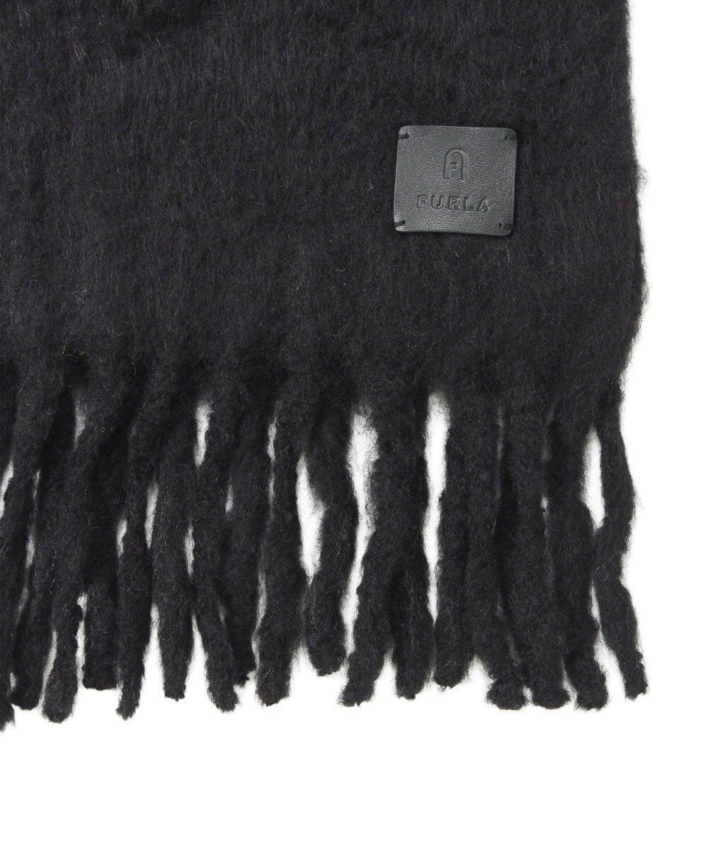 MOONBAT 【WEB限定】FURLA ウール混 ボリューム無地マフラー/幅25cm 