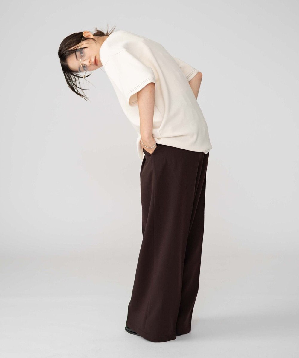 WEGO 【ユニセックス着用ITEM/MLサイズ展開】カラーステッチT（SS） 