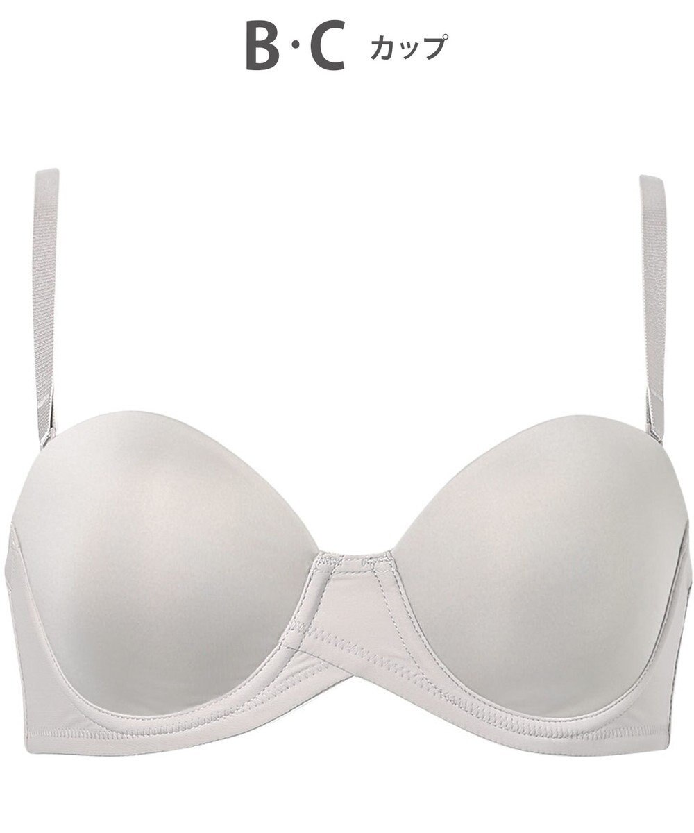 WACOAL ブラジャー ストラップレス サイズや体型特徴に合わせた設計 アウターにひびきにくい メッシュ素材(カップ肌側) レディース BXC610 /ワコール 