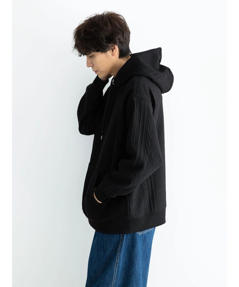 CRAFT STANDARD BOUTIQUE ケーブル柄カットパーカー1 