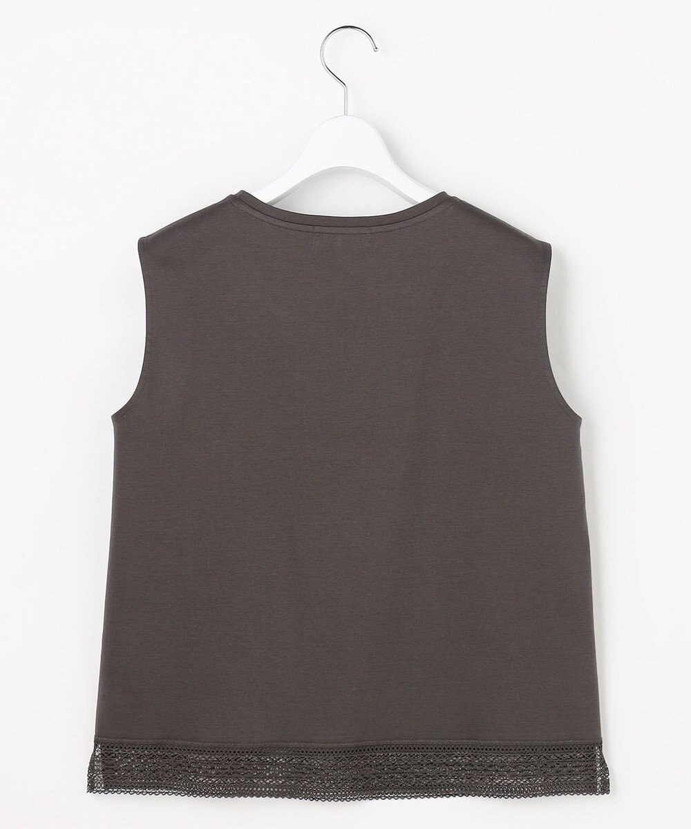 J.PRESS LADIES コットンスムース ノースリーブ カットソー 