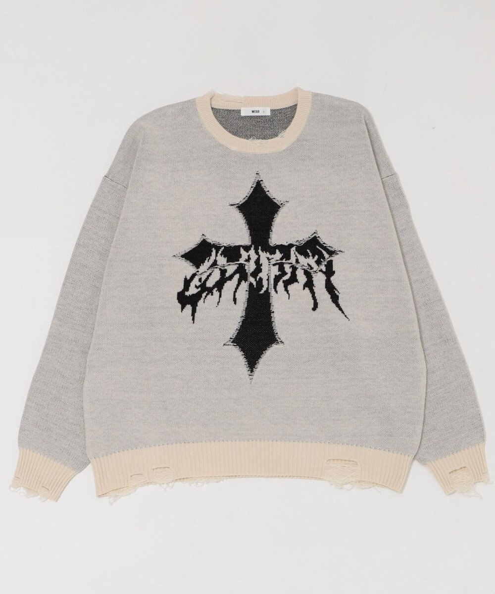 WEGO ダメージジャガードプルオーバー 