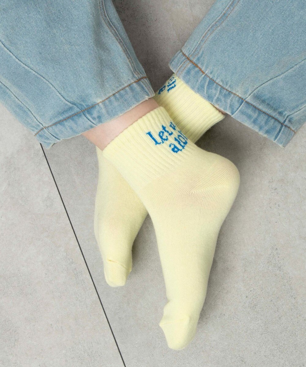 WEGO バックロゴアンクルソックス 