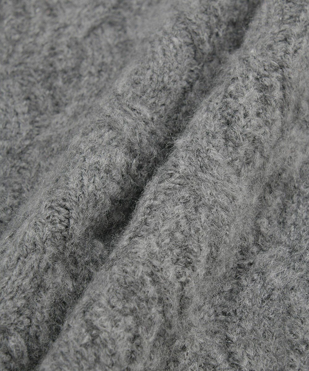 Green Parks ふわふわケーブルニットプルオーバー 