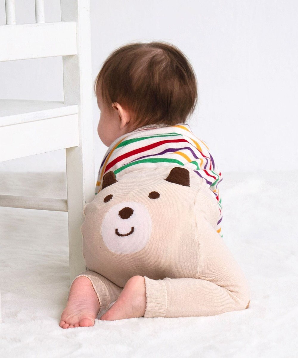 MIKI HOUSE HOT BISCUITS 【70-100cm】 顔ドン のびのび ベビースパッツ 