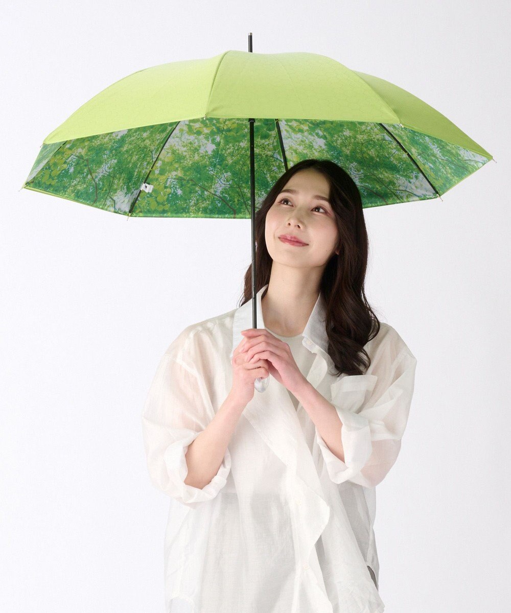 MOONBAT 【ハニカム断熱パラソル】estaa エスタ フォレスト 長傘  晴雨兼用 日傘 遮熱 耐風 50cm 