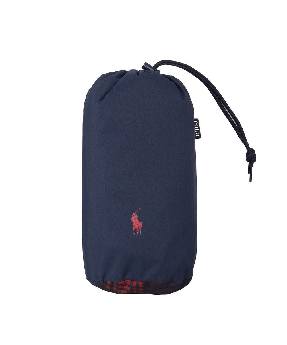 MOONBAT POLO RALPH LAUREN レインポンチョ 透湿撥水 無地×チェック 75デニール 収納袋付 