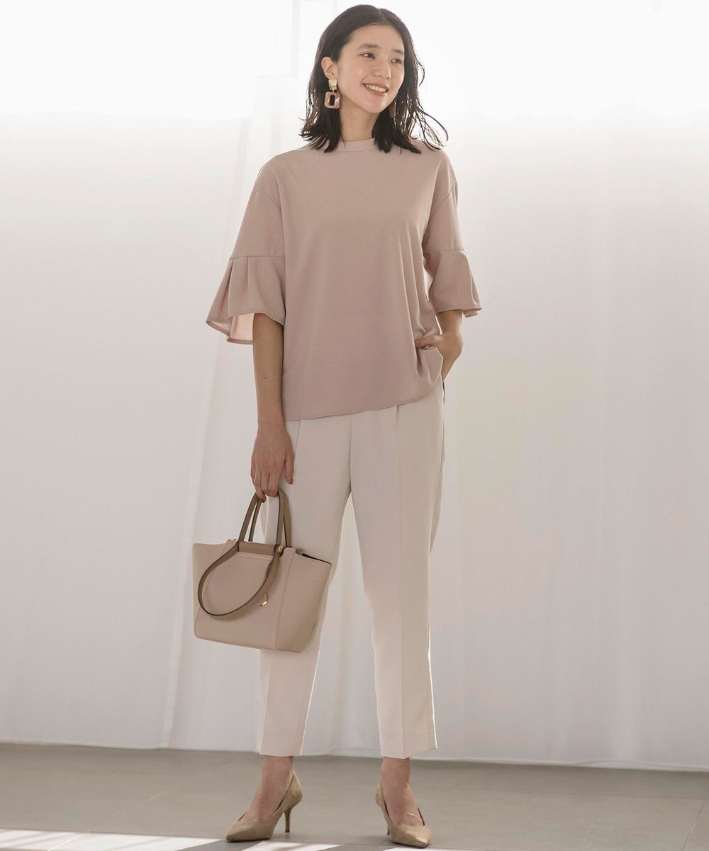 組曲 【UVケア・接触冷感】ライトアムンゼンジャージー袖フレア トップス 