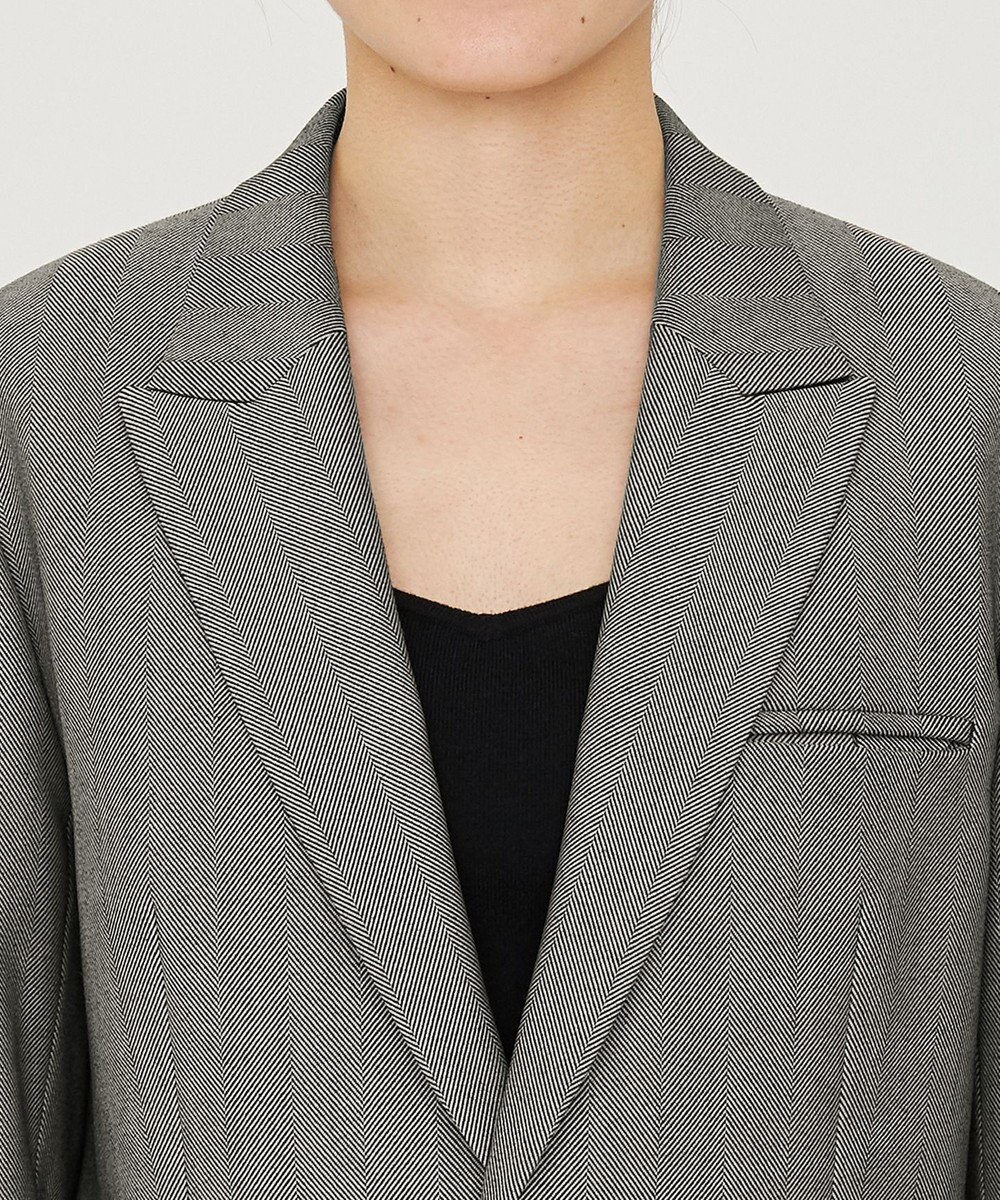 uncrave ヘリンボーンスーツ ジャケット（uncrave WHITE） 