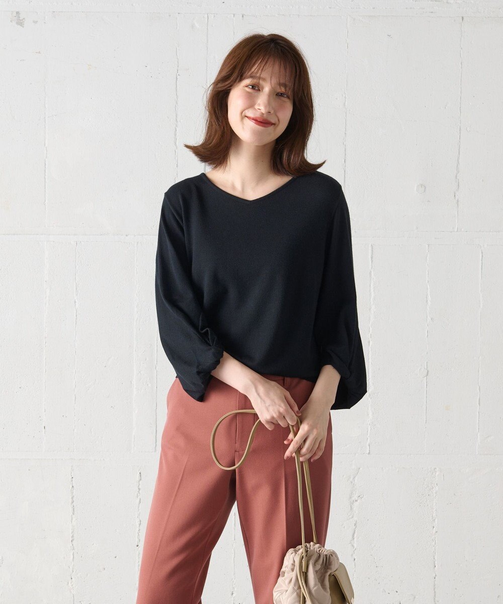 ANY 【洗濯機可】ボリュームスリーブニット 