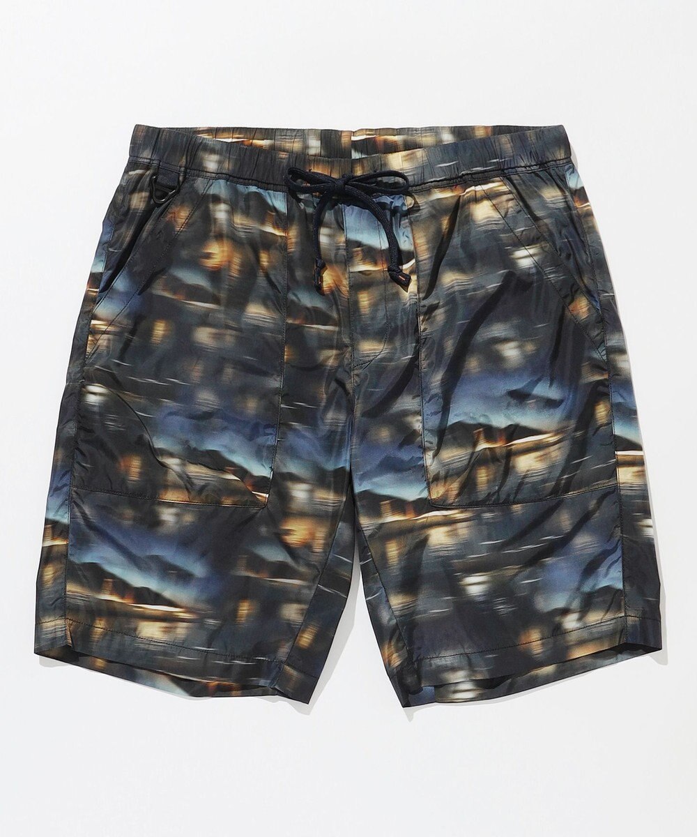 JOSEPH ABBOUD MOUNTAIN 【イタリア素材/軽量/撥水】X-CLIPPER夜景プリント ショーツ 