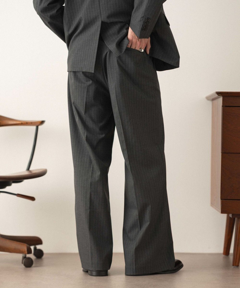 WEGO 【セットアップ対応】ワイドストレートスラックス 